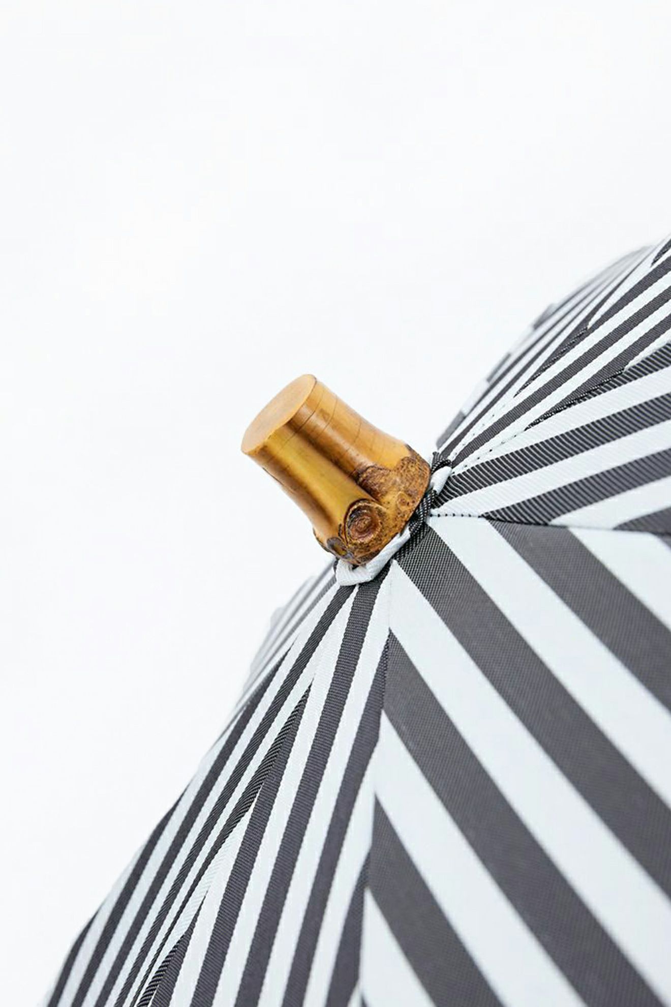 完全遮光100% 2段2WAY 折りたたみ日傘/ストライプ(50cm)
