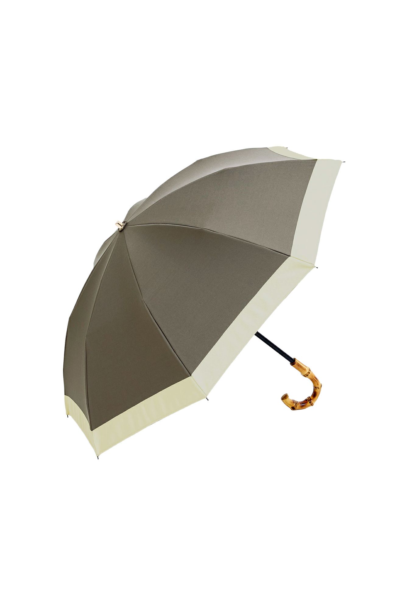 完全遮光100% 2段2WAY 折りたたみ日傘/バイカラー(50cm)