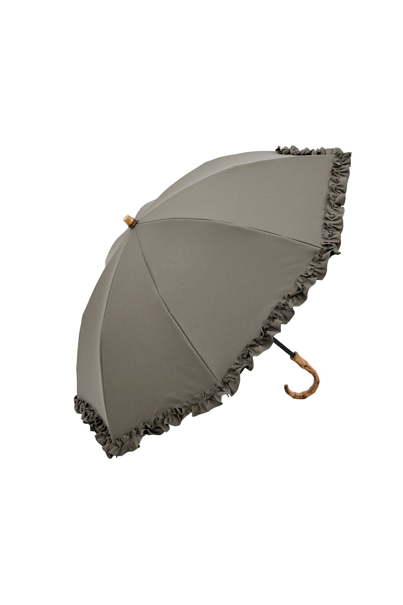 untule 2段2WAY 折りたたみ日傘(50cm)/フリル ネイビー(NV) 完全遮光100% 2段2WAY 折りたたみ日傘/フリル(50cm)