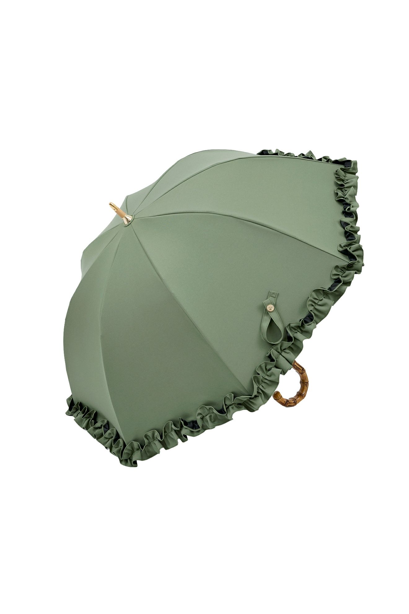 HARU　untule 完全遮光100%折りたたみ日傘(50cm)/フリル 完全遮光100% 長傘 S/フリル(50cm)