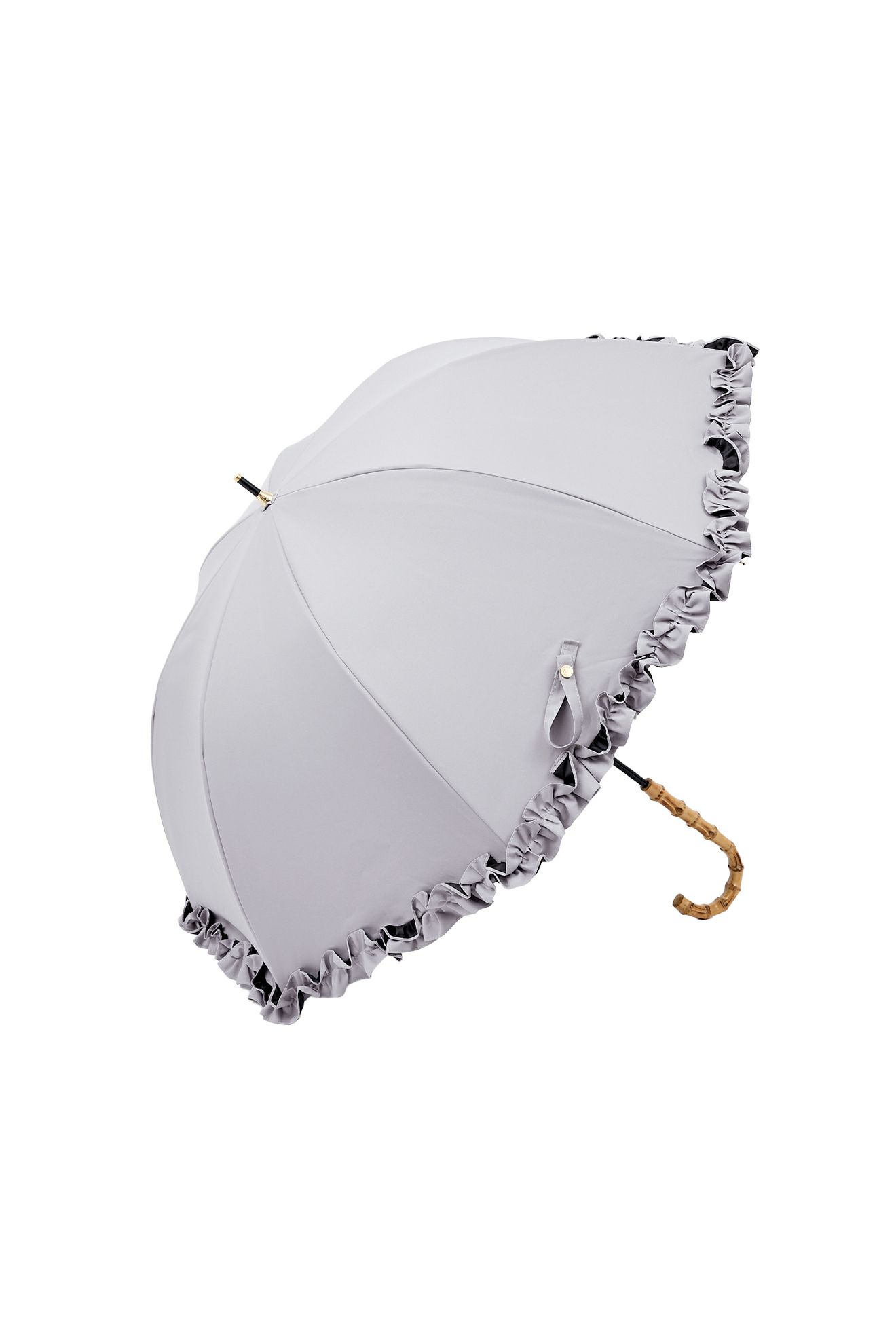 完全遮光100% 長傘 L/フリル(60cm)